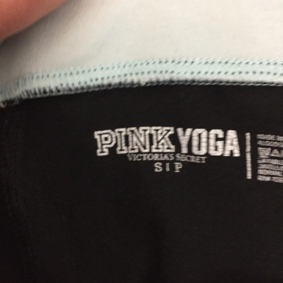 Victoria Secret PINK Yoga Leggings Womens Small Black Tapered - Picture 5 of 11